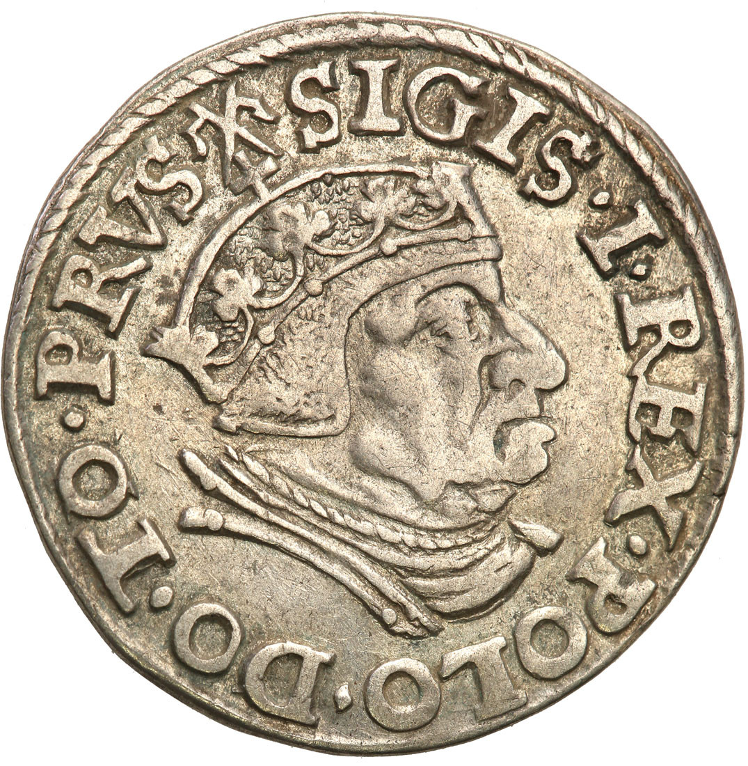 Zygmunt I Stary. Trojak (3 grosze), 1538 Gdańsk